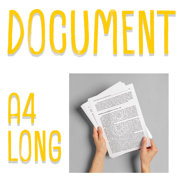 Document Print - Text/50-100% Image - A4/LONG